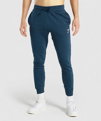 Pánské Kalhoty Jogger Gymshark Crest Tmavě Blankyt | CZ 2233QMA